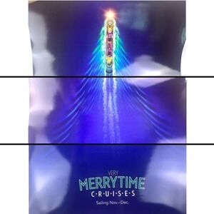 Disney Cruise Line DCL Very Merrytime Cruises Nov-Dec Promotional Poster 24 x 36